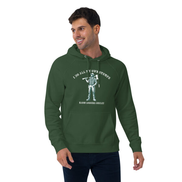 I Do All My Own Stumps Unisex eco raglan hoodie