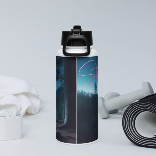 Starstruck Stainless steel water bottle with a straw lid