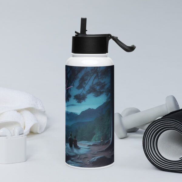 Starstruck Stainless steel water bottle with a straw lid - Image 3