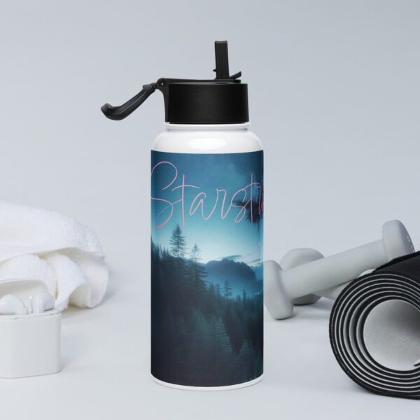 Starstruck Stainless steel water bottle with a straw lid - Image 2