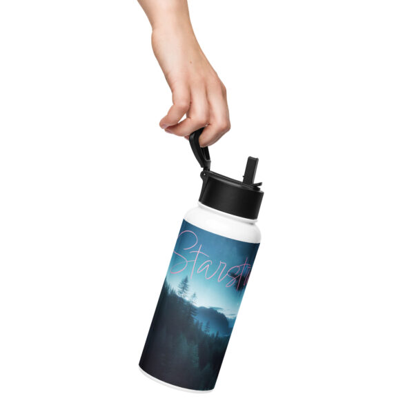 Starstruck Stainless steel water bottle with a straw lid - Image 8